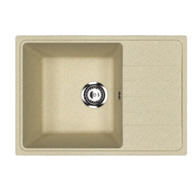 Мойкa ML-GMU06 УЛЬТРА с крылом, бежевый камень, 600*420 мм (глуб. чаши 170) 556731
