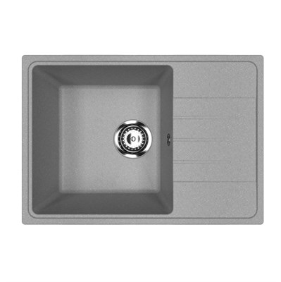 Мойкa ML-GMU06 УЛЬТРА с крылом, серый камень, 600*420 мм (глуб. чаши 170) 556730