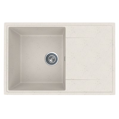 Мойкa ML-GMU07 УЛЬТРА с крылом, белый камень, 735*475 мм (глуб. чаши 175) 556733