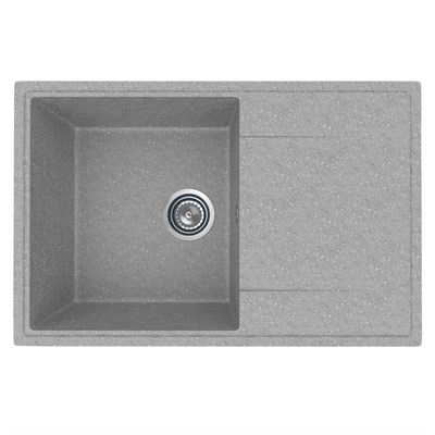 Мойкa ML-GMU07 УЛЬТРА с крылом, серый камень, 735*475 мм (глуб. чаши 175) 556734