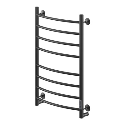 Полотенцесушитель MIXLINE CAPELLA  80х50 (таймер, 318 Вт, 8 перекладин) электрический ЧЕРНЫЙ 556412