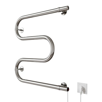 Полотенцесушитель MIXLINE SIMPLE M 50x60 (кнопочный выкл, 184 Вт) ХРОМ 556800