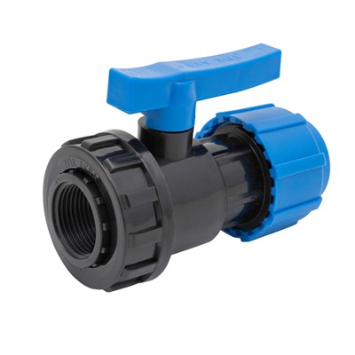 Кран шаровой обжим - вн. 63 - 2" ПЭ PN16 ТПК-АКВА 557041