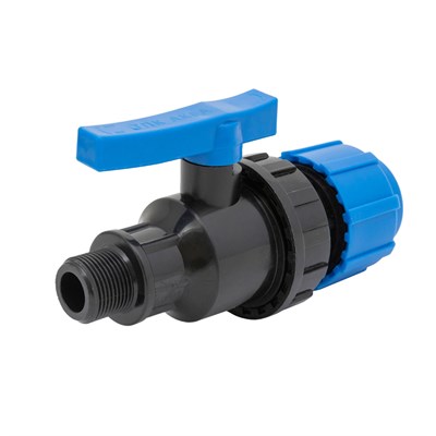 Кран шаровой обжим - нар. 40 - 1 1/4" ПЭ PN16 ТПК-АКВА 557043