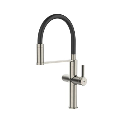 Смеситель для кухни 30к IDDIS IKNBNFFi05 "Ikon" с вых для пит. фильтра выс.гибкий излив САТИН 556571