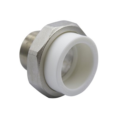 Муфта комб. разъемная, нар 63х2" EVER® plast  БЕЛЫЙ (Россия) УСИЛЕННАЯ 557205