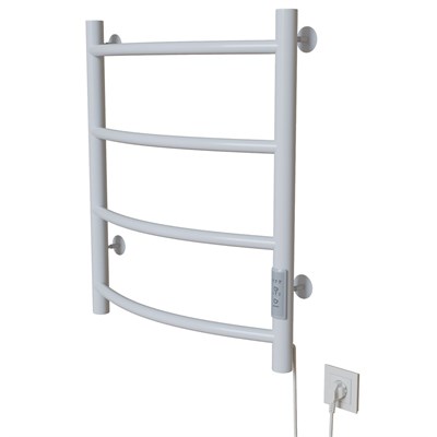 Полотенцесушитель MIXLINE CAPELLA  60х50 (таймер, 201 Вт, 4 перекладины) электрический БЕЛЫЙ 556339