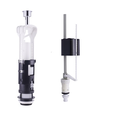 Арматура к смыв. бачку Кноп. URAL I+UNI BOTTOM хром 1/2 ниж/подв. пласт. 216445 OLI (Россия) 557360