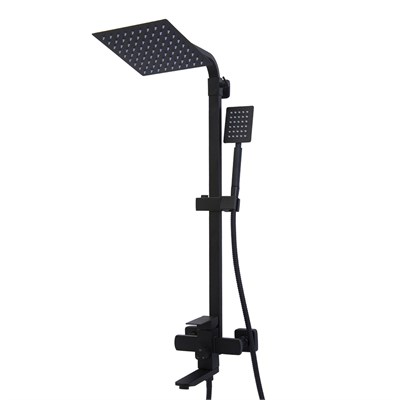 Душевая система 35к HB23803-7 HAIBA лейка "Тропический душ" ЧЕРНЫЙ 557398