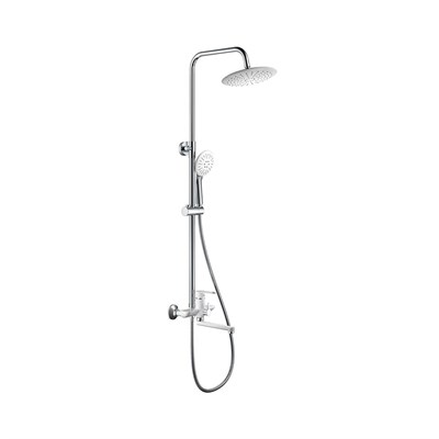 Душевая система 35к HB24557-8 HAIBA лейка "Тропический душ" БЕЛЫЙ/ХРОМ 550189