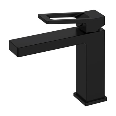 Смеситель для раковины 30к HB10732-7 HAIBA б/отв п/гайку  ЧЕРНЫЙ 557423