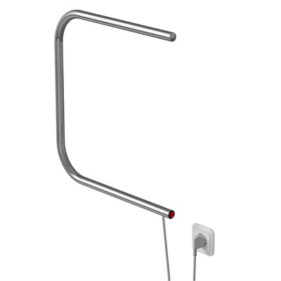 Полотенцесушитель MIXLINE SIMPLE P 50x50 (кнопочный выкл, 123 Вт) ХРОМ 556805