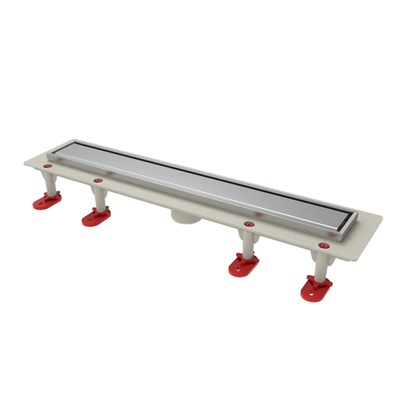 Трап линейный ТП-50.1C-700 решетка и рамка из нерж. стали, с верт. выходом 50 мм 557452