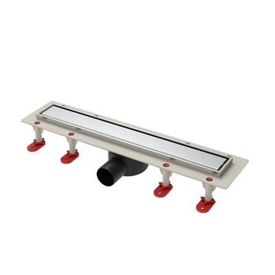 Трап линейный ТП-55.1C-500 решетка и рамка из нерж. стали, с гориз. выходом D50 мм 551205