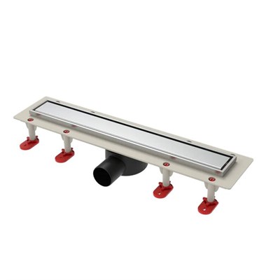 Трап линейный ТП-55.1C-700 решетка и рамка из нерж. стали, с гориз. выходом 50 мм 557433