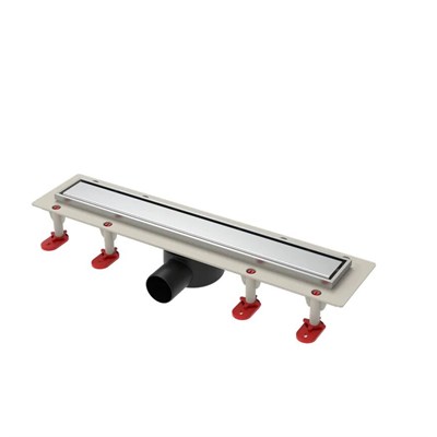 Трап линейный ТП-55.1C-800 решетка и рамка из нерж. стали, с гориз. выходом 50 мм 557431