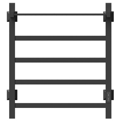 Полотенцесушитель MIXLINE TRIUMPH  60х50 (таймер, 367Вт, 4 перекладины + ПОЛКА) электрический ЧЕРНЫЙ 556376