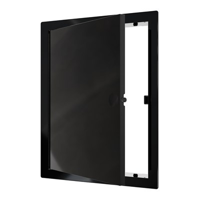 Люк ревизионный пластиковый нажимной  172*222 с  фланцем 150*200  L1520N Black EVECS 557509