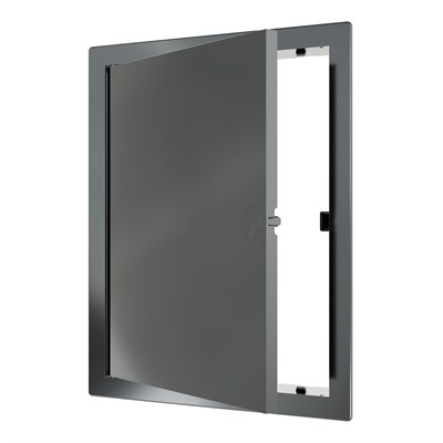 Люк ревизионный пластиковый нажимной  172*222 с  фланцем 150*200 L1520N Gray EVECS 557511