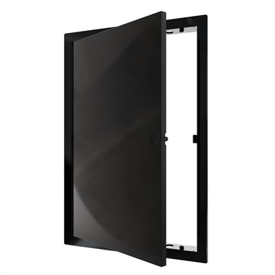 Люк ревизионный пластиковый нажимной  223*323 с  фланцем 200*300  L2030N Black EVECS 557517