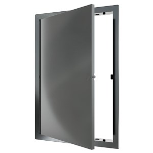 Люк ревизионный пластиковый нажимной  223*323 с  фланцем 200*300  L2030N Gray EVECS 557518