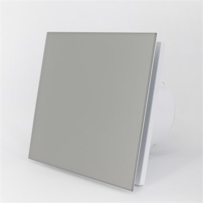 Панель для вентилятора AEON 179x179 D100/125 стекло матовое Silver clear серебристое DICITI 557588