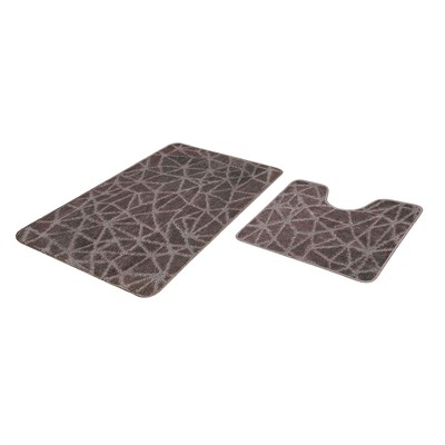 Набор ковриков д/ванной  Shahintex PP 60*100+60*50 мокко (01) 557688