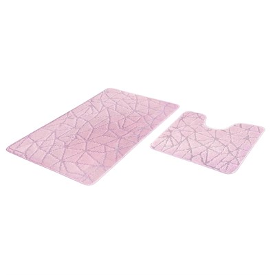 Набор ковриков д/ванной Shahintex PP 60*100+60*50 фламинго (01) 557690