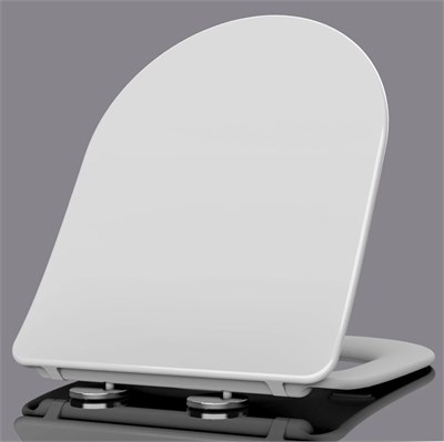 Сиденье для унитаза  WAVE ALPINA дюропласт, микролифт, БЕЛЫЙ глянец 557060