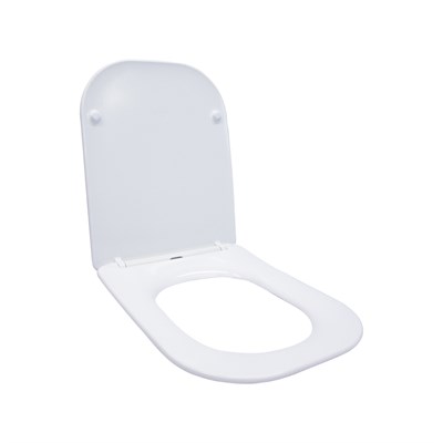 Сиденье для унитаза  WAVE APEKS дюропласт, микролифт, БЕЛЫЙ глянец NEW 556016