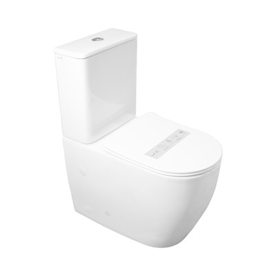 Унитаз-компакт безободковый WAVE ALEO Tornado1.0, гор,ниж,2-кн.арм, дюро,м/л,быстр,БЕЛЫЙ глянец NEW 556012