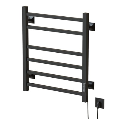 Полотенцесушитель MIXLINE FORTUNE  60х50 (таймер, 323 Вт, 6 перекладин) электрический ГРАФИТ 557655