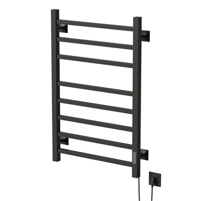 Полотенцесушитель MIXLINE FORTUNE  80х50 (таймер, 425 Вт, 8 перекладин) электрический ГРАФИТ 557656