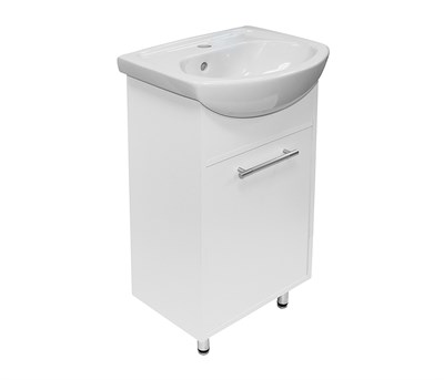 Тумба д/ванной "АлАн-45" белый, правая под раковину Уют-45 (Rosa) (ЛДСП) (разбор) 557679