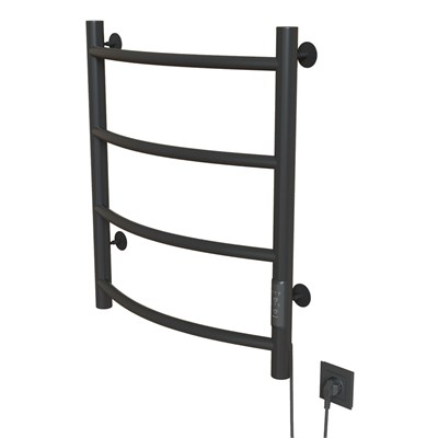 Полотенцесушитель MIXLINE CAPELLA  60х50 (таймер, 201 Вт, 4 перекладины) электрический ГРАФИТ 557646