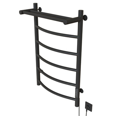 Полотенцесушитель MIXLINE CAPELLA  80х50 (таймер, 336Вт, 5 перекладин + ПОЛКА) электрический ГРАФИТ 557648