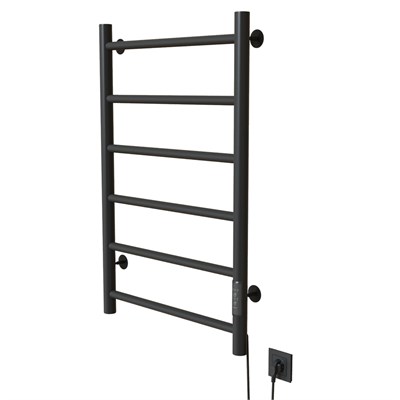 Полотенцесушитель MIXLINE VEGA  80х50 (таймер, 289 Вт, 6 перекладин) электрический ГРАФИТ 557653