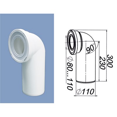 Труба фановая 110*90  Т110.90.00 Уклад 557804