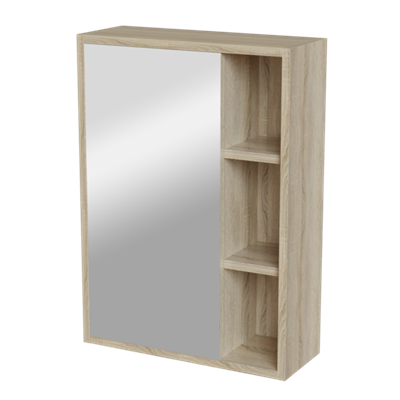 Зеркальный шкаф "МИЛТОН-50" Дуб сонома (ЛДСП) 557614