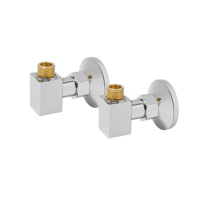 Комплект уголков Grota с накид.гайкой 1/2"х3/4" 2 шт для п/с, хром 886954