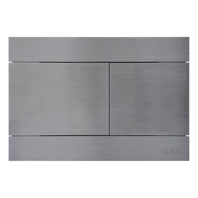 Кнопка смыва WAVE SS04-2, САТИН, прямоугольная, НЕРЖ, для МEХАНИКИ 557071