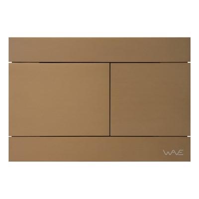 Кнопка смыва WAVE SS06-2, БРОНЗА МАТОВАЯ, прямоугольная, НЕРЖ, для МEХАНИКИ 557074