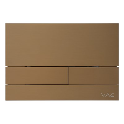 Кнопка смыва WAVE SS06AV, БРОНЗА МАТОВАЯ, прямоугольная, НЕРЖ, для МEХАНИКИ 557079