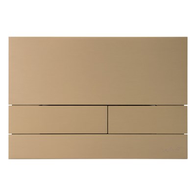Кнопка смыва WAVE SS07AV, ЗОЛОТО МАТОВОЕ, прямоугольная, НЕРЖ, для МEХАНИКИ 557078