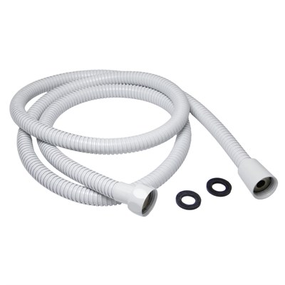 Шланг душевой 150 см имп/кон, EPDM, нерж.сталь БЕЛЫЙ МАТОВЫЙ  MIXLINE MIX-2-150 (коробка) 557322