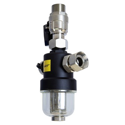 Фильтр самоочищающийся магнитный 3/4'' вн/вн дешламатор для котла, с прозрачн. колбой VRT 556974