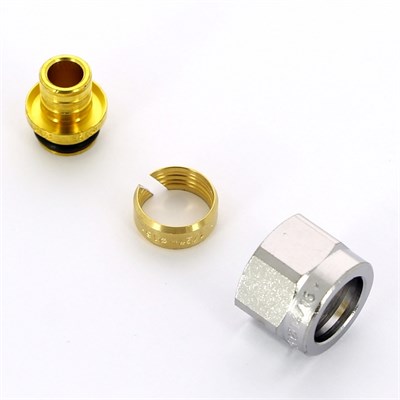 Концовка для пласт. труб 16х2 евроконус 1/2" 881982