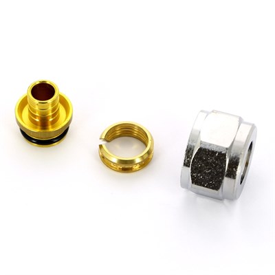 Концовка для пласт. труб 16х2 евроконус 3/4" 864931