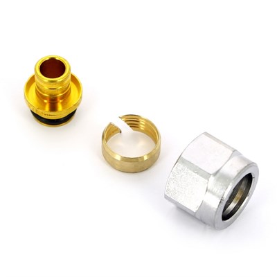 Концовка для пласт. труб 16х2,2 евроконус 1/2" 872867