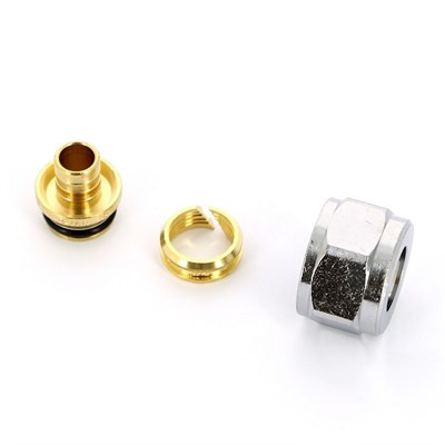 Концовка для пласт. труб 16х2,2 евроконус 3/4" 868942